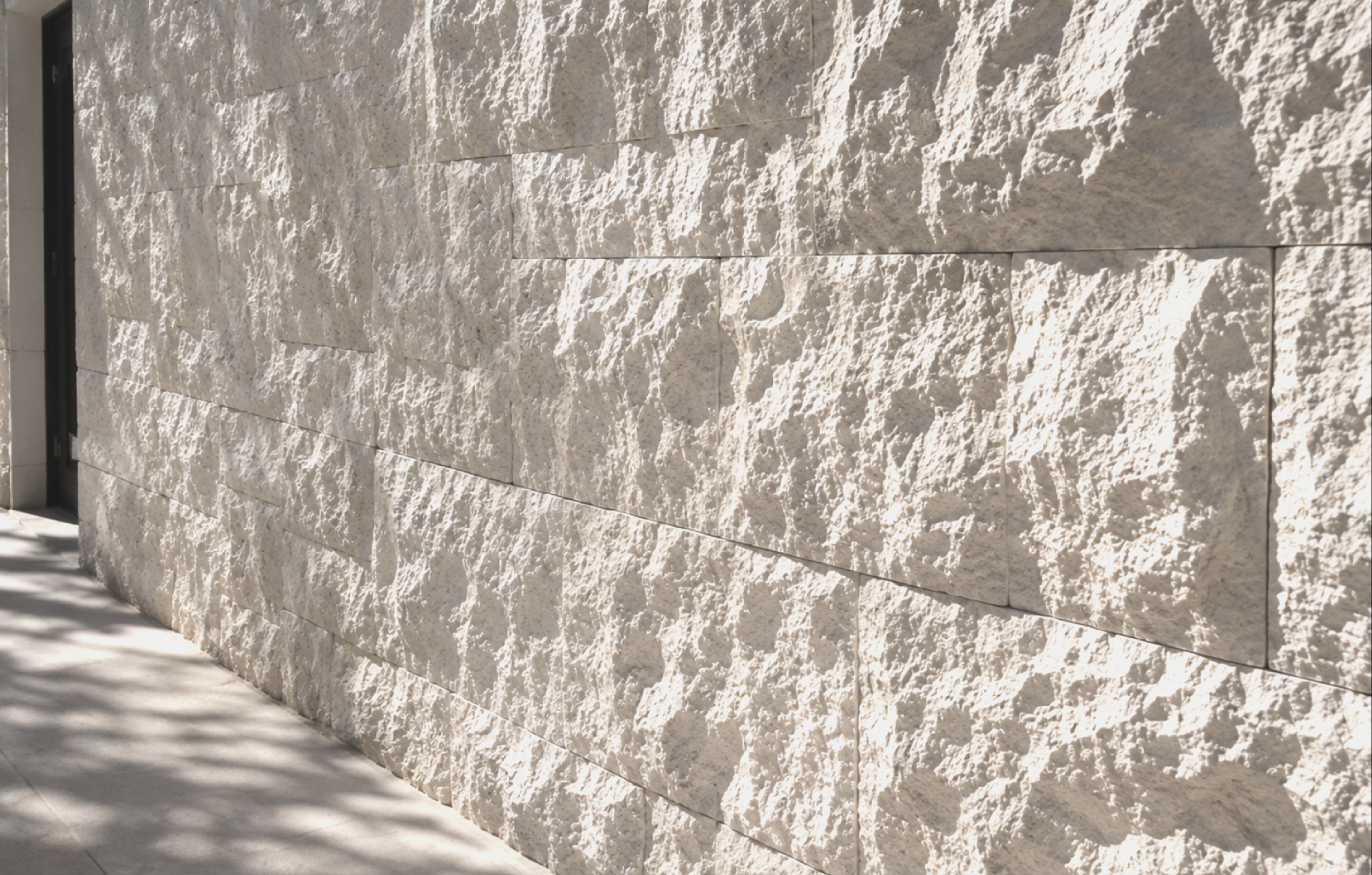 Luminous Ivory Hand-Chiseled Rectangular detail